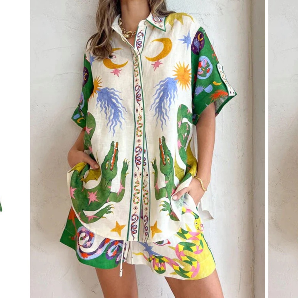Stars + Moon Shirt & Shorts Set